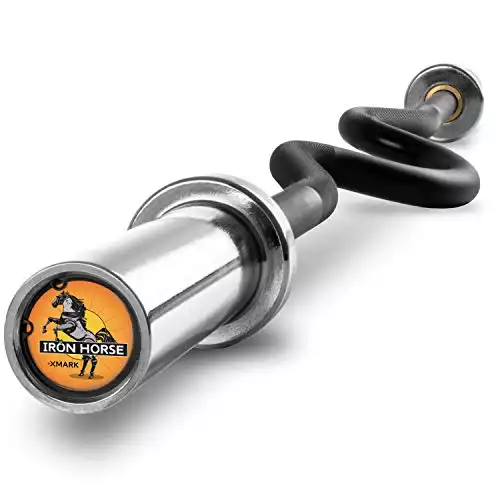 XMark Fitness IronHorse Horseshoe EZ Curl Bar