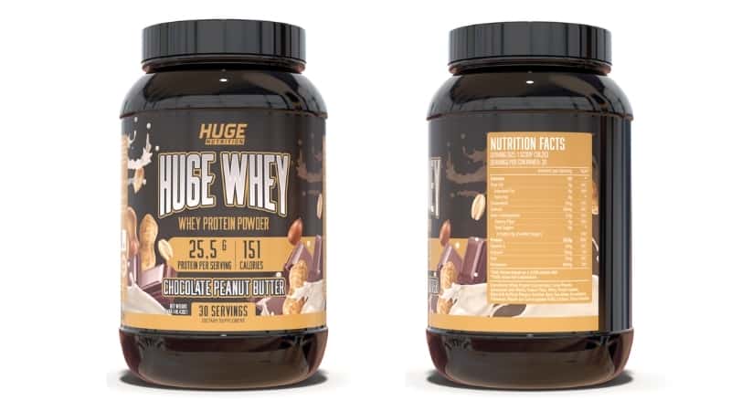 Huge Whey Ingredients Chocolate Peanut Butter
