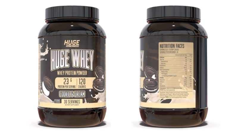 Huge Whey Ingredients Cookies and Cream