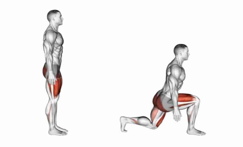 Meilleurs exercices pour le bas du corps - Fentes avant