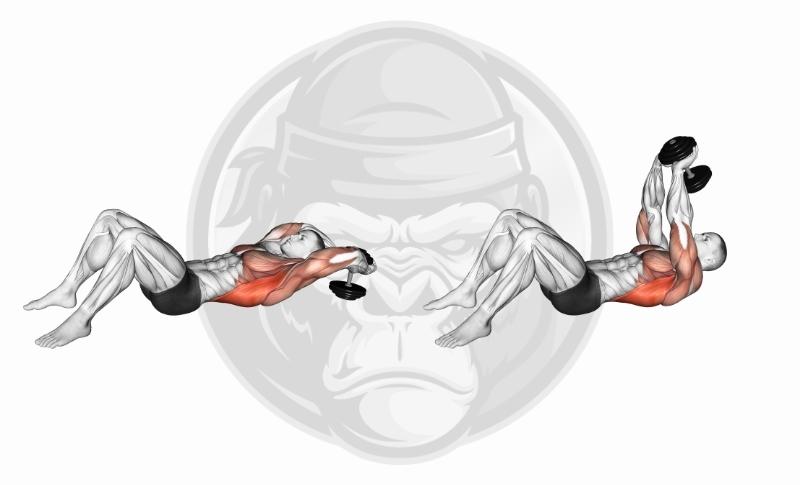 Meilleurs exercices pour le dos - Tractions avec haltères