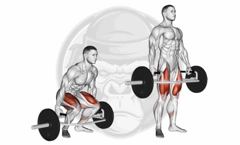 Meilleurs exercices pour le dos - Trap-Bar Deadlifts