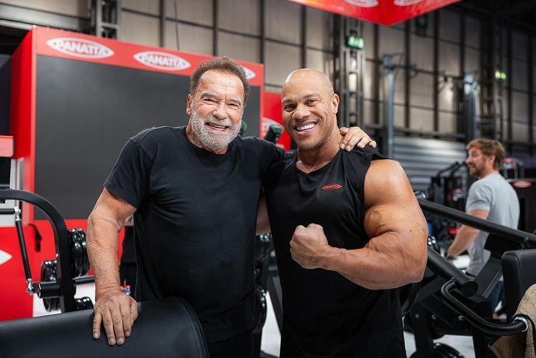 Arnold avec Phil Arnold avec Phil