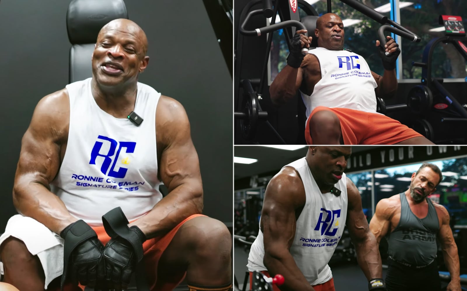 Ronnie Coleman détruit une séance d'entraînement pour la poitrine et les triceps dans le nouveau gymnase « Signature Series » – Fitness Volt