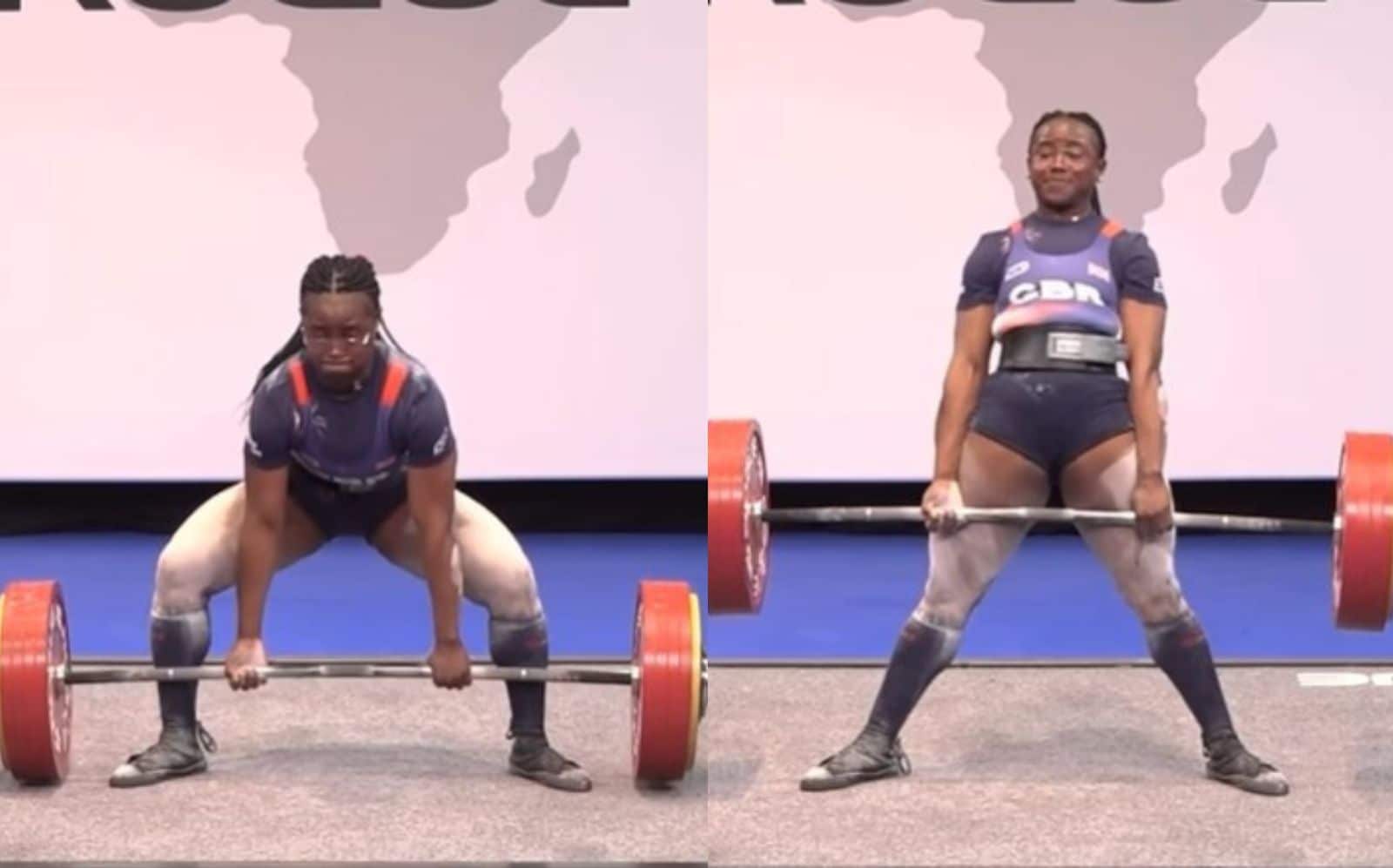 Erholove Izobodo-John (84 kg) a écrasé le record du monde junior IPF de soulevé de terre brut de 263 kg (579,8 lb) aux Championnats d'Europe EPF 2024 – Fitness Volt