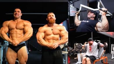 Flex Lewis et Rafael Brandao s'associent pour un entraînement intense des épaules et une séance de pose – Fitness Volt