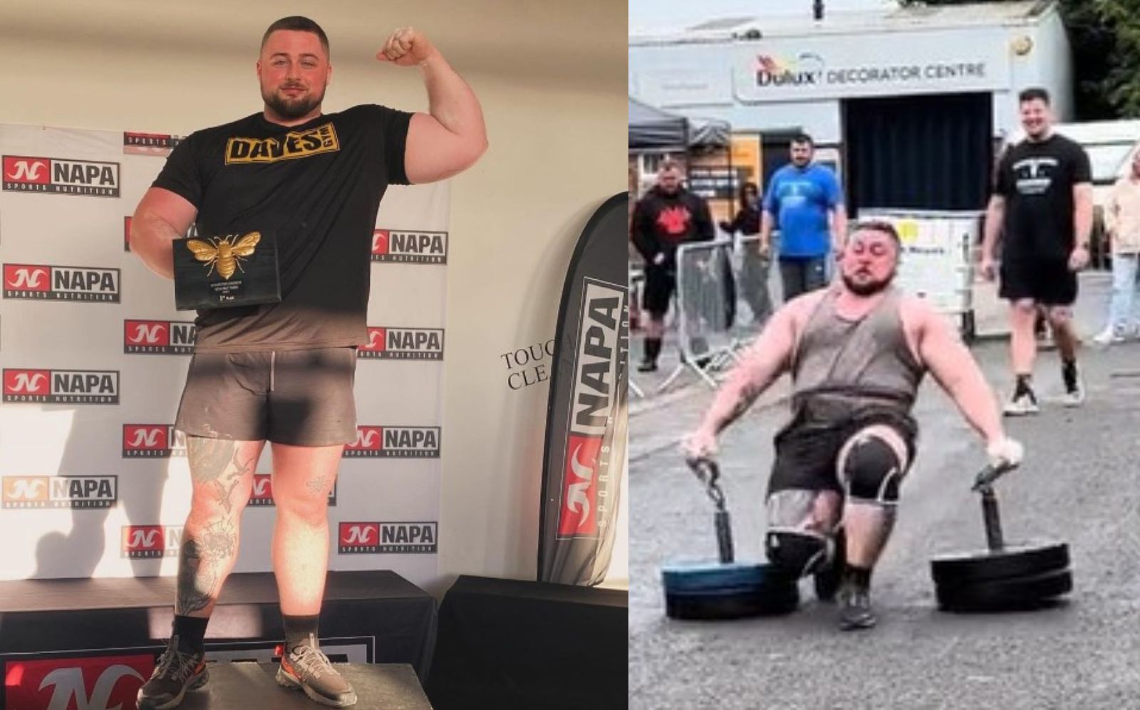 Vidéo : un homme fort s'effondre en plein milieu d'une course après s'être fait exploser les deux genoux lors d'un horrible incident – Fitness Volt