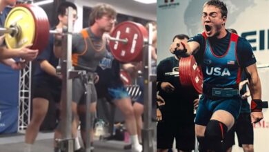 Elliott Sykes (74 kg) se déroule incroyable de 305 kg (672,4 lb) Squat brut Squat IPF inofficial IPF Record du monde - Fitness Volt