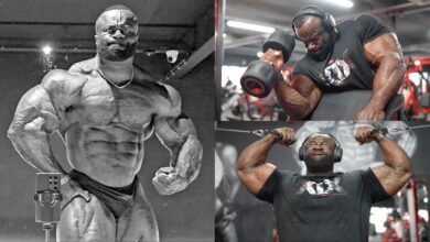Samson Dauda fume l'entraînement du bras superset 4,5 semaines à partir de 2025 Arnold Classic - Fitness Volt