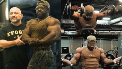 Bodybuilder Terrence Ruffin Building 3D Bowling Ball Delts sous le plan de Hany Rambod avant 2025 Pittsburgh Pro - Fitness Volt