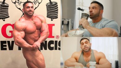 Derek Lunsford partage une journée complète en glucides et riches en gras "de manger 3 semaines à partir de 2025 Arnold Classic - Fitness Volt