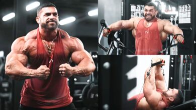 Derek Lunsford appelle sa formation «Unreal» tout en faisant l'entraînement de la création de poitrine en préparation pour 2025 Pittsburgh Pro - Fitness Volt