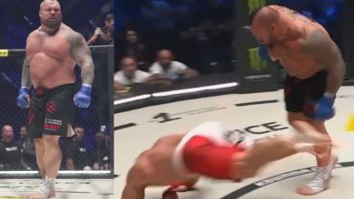 Eddie Hall remporte le début du MMA contre Mariusz Pudzianowski via TKO en seulement 30 secondes - Fitness Volt
