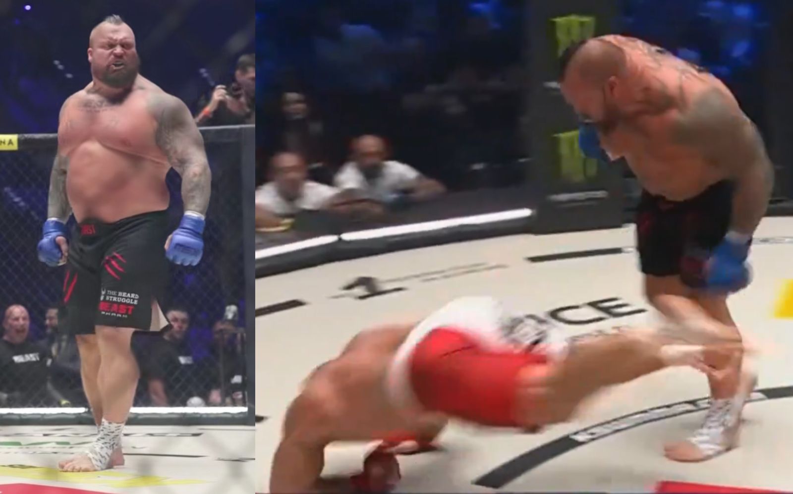 Eddie Hall remporte le début du MMA contre Mariusz Pudzianowski via TKO en seulement 30 secondes - Fitness Volt