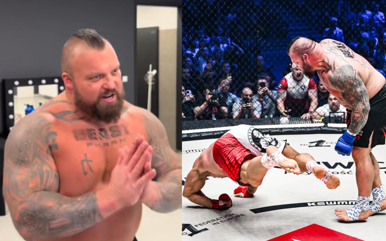 Eddie Hall s'excuse pour des coups de poing illégaux lors de sa première victoire de 30 secondes du MMA; Mariusz Pudzianowski répond - Fitness Volt