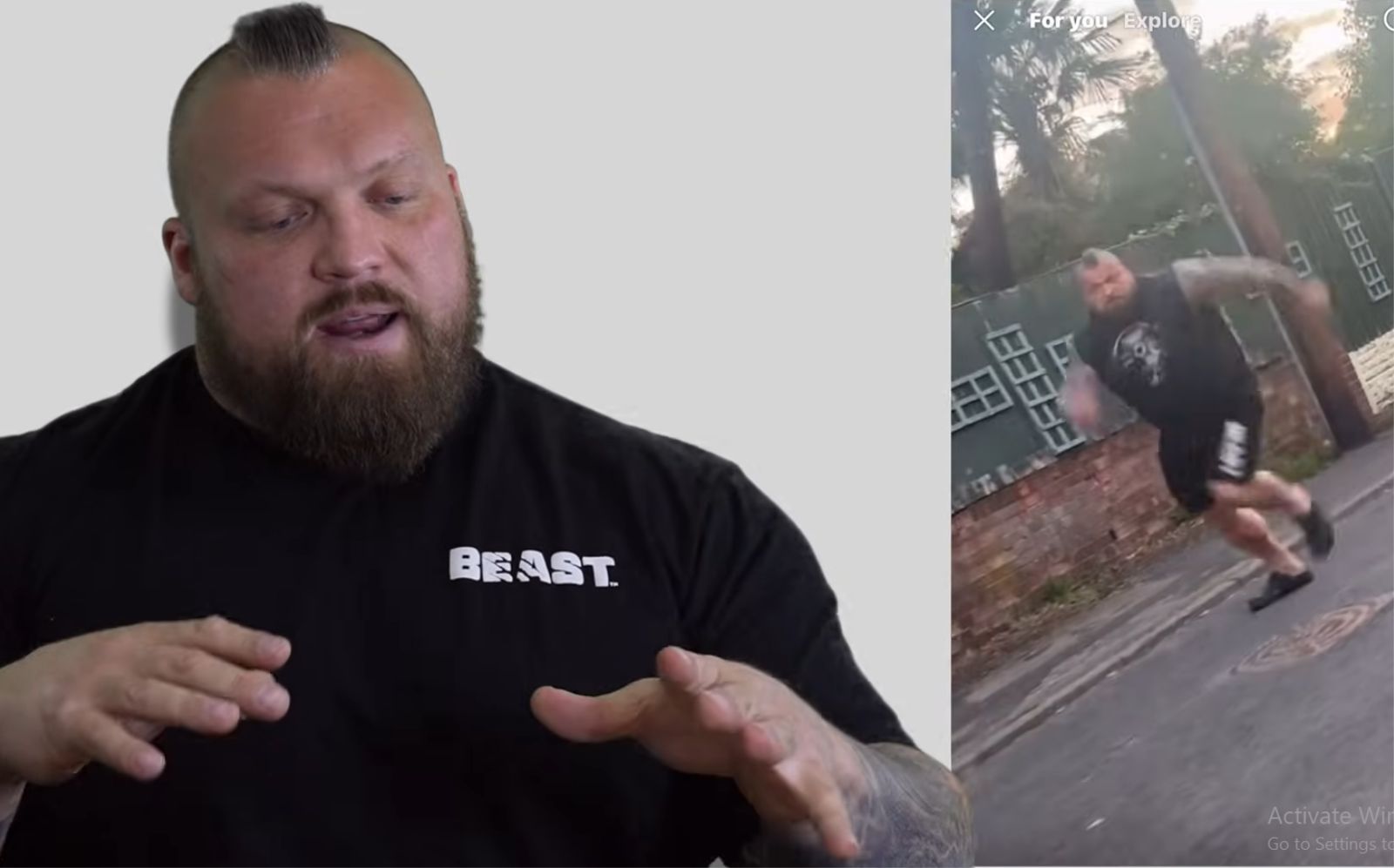Eddie Hall confronte les prétendus harceleurs devant sa maison; Libère des images de vidéosurveillance - Fitness Volt