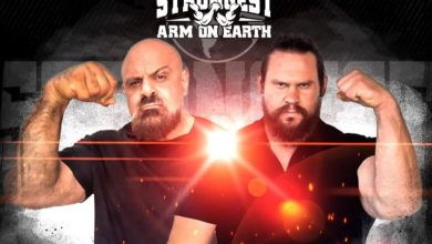 Brian Shaw révèle les super matchs du bras le plus fort du bras du bras, avec l'ancien champion WSM Martins Lic - Fitness Volt