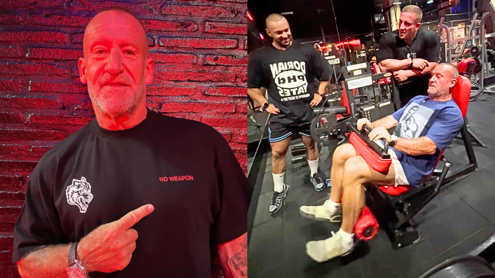 Dorian Yates maximum la pile de poids de la boucle des jambes avec facilité à 63: «Toujours fort sur les ischio-jambiers» - Fitness Volt