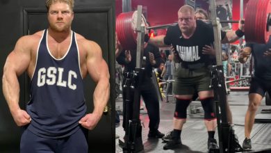 IFBB Pro Kyle Kirvay définit un squat brut de 425 kg (936,9 lb) en préparation pour 2025 ABS Rumble 2 - Fitness Volt