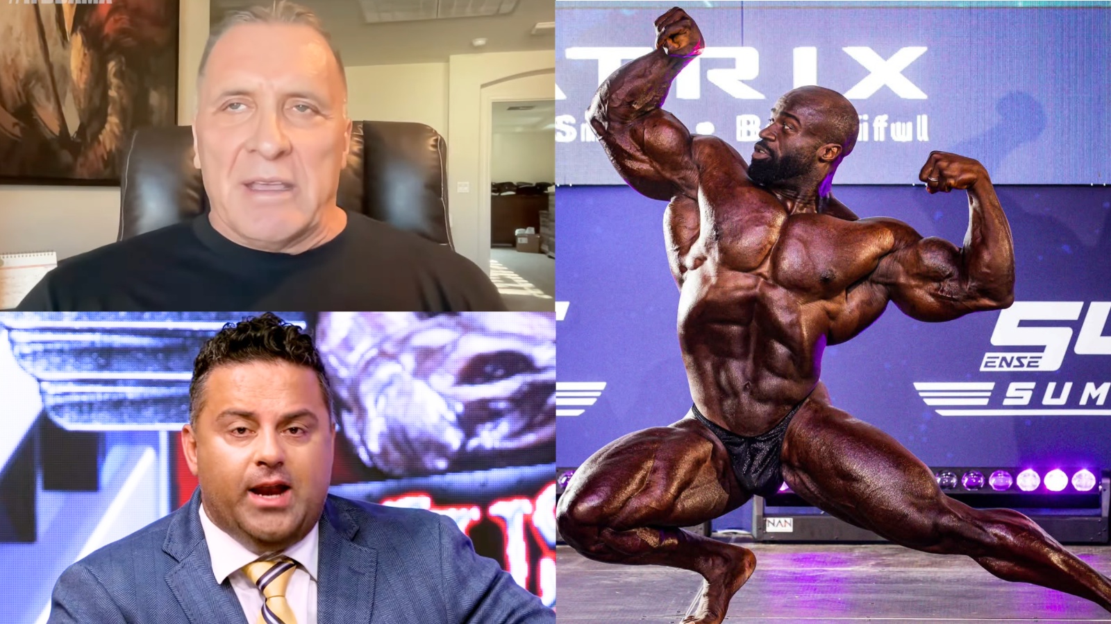 L'invité de Samson Dauda posant des chocs Milos Sarcev et Terrick El Guindy avant 2025 Olympia: `` Le meilleur qu'il ait jamais regardé '' - Fitness Volt