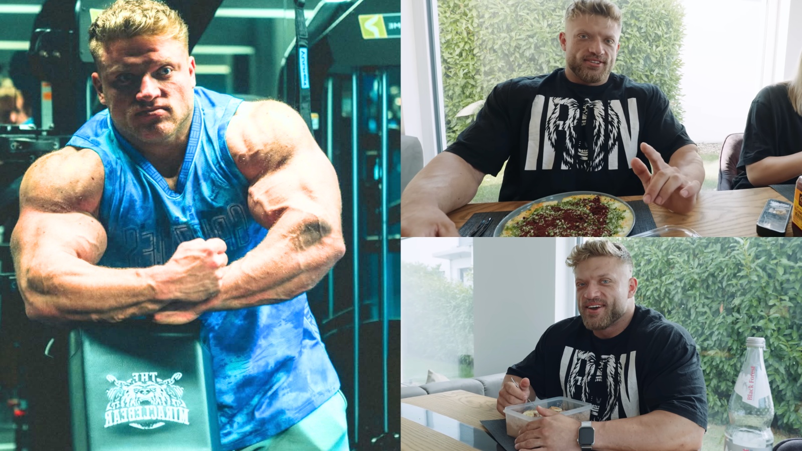 Urs Kalecinski partage une journée complète de manger à quelques jours à partir des débuts ouverts au 2025 Promuscle Italie Pro - Fitness Volt